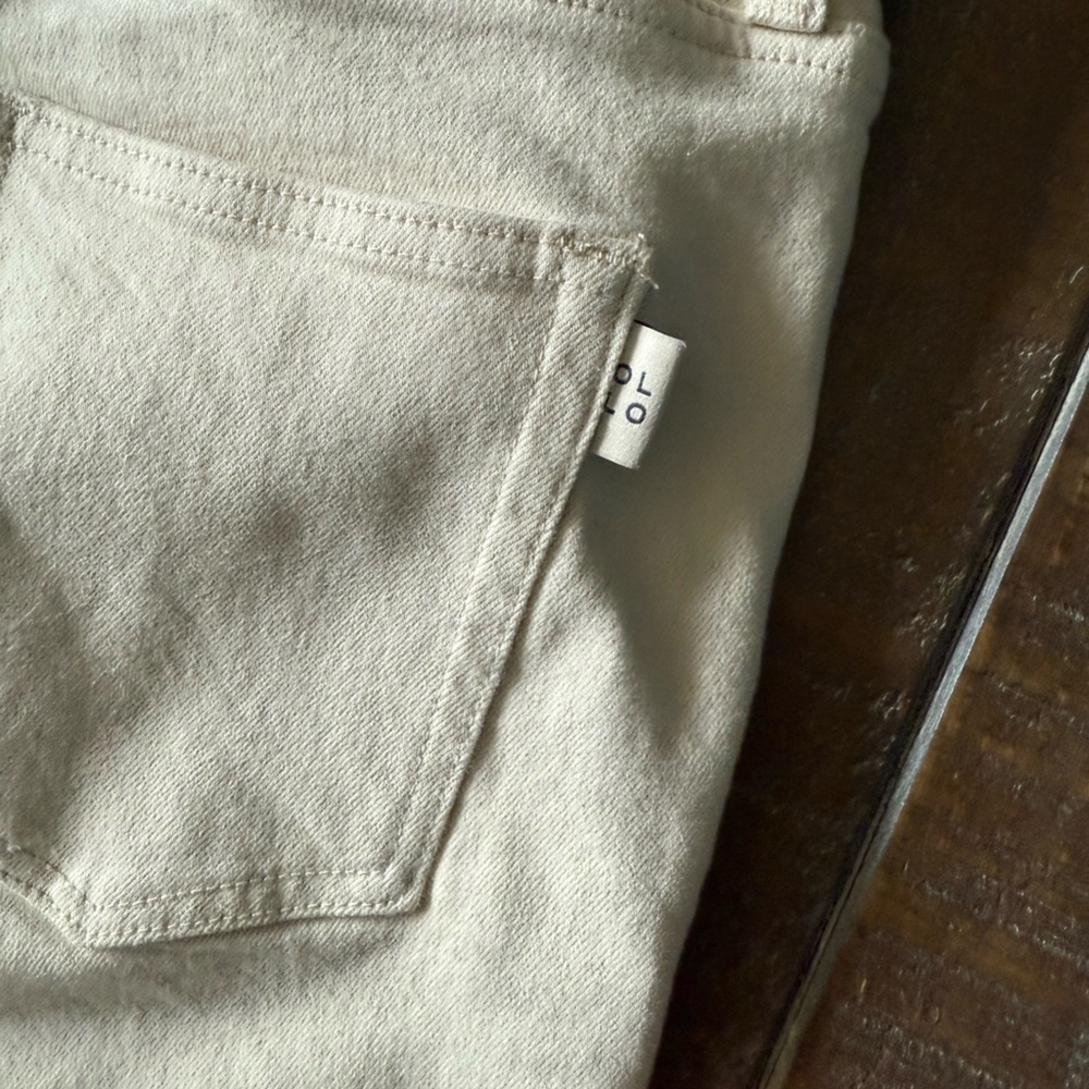 Oliver Logan Ecru Wide Leg Cropped Pants - Picture 11 of 11